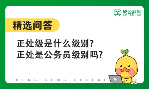 正处级是什么级别?正处是公务员级别吗