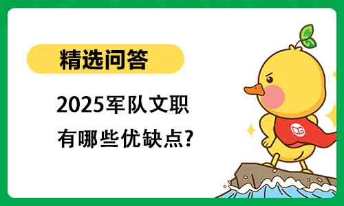 2025军队文职有哪些优缺点?